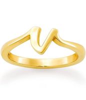 James Avery 14k Gold Script Initial Ring