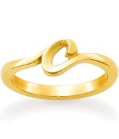 James Avery 14k Gold Script Initial Ring