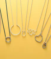 James Avery Changeable Heart Charm Holder Necklace