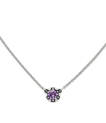 James Avery Cherished Birthstone Necklace with Amethyst