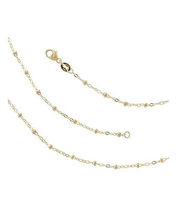 James Avery Forged 14K Gold Beaded Chain