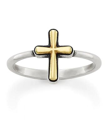 james avery gold cross ring