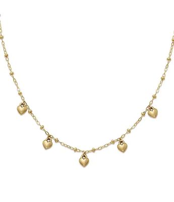 James Avery Heart Drops 14K Gold Necklace