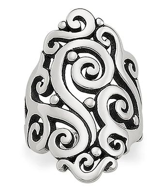 James Avery Sterling Silver Long Sorrento Ring