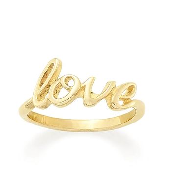 James Avery 14K Love Script Ring
