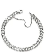 James Avery Medium Double Curb Chain Charm Bracelet