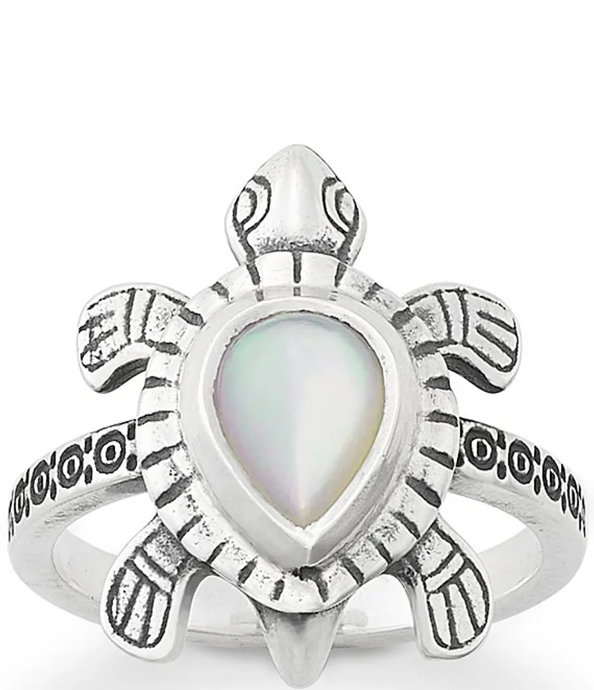 James Avery Mother of Pearl Turtle Ring