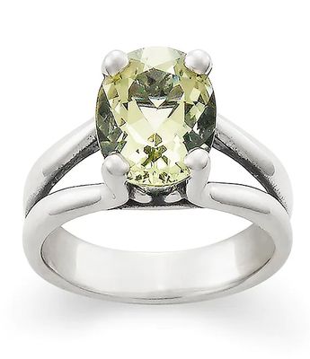 James Avery Oval Gemstone Ring with Prasiolite