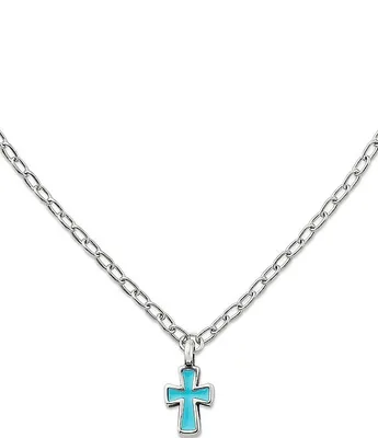 Sterling Silver JAMES AVERY Horizon Cross Necklace Adjustable 18