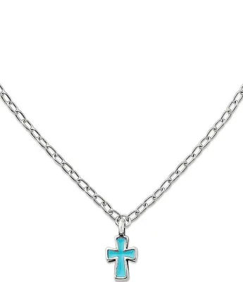 James Avery Petite Enamel Cross Necklace