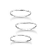James Avery Sterling SIlver Delicate Forged Rings