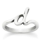 James Avery Sterling Silver Script Initial Ring