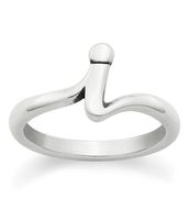 James Avery Sterling Silver Script Initial Ring