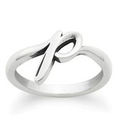 James Avery Sterling Silver Script Initial Ring