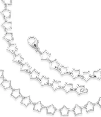 James Avery Sterling Silver Star Chain Necklace