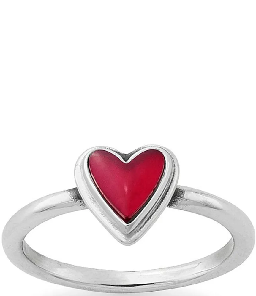 James Avery Enamel Red Connected Hearts Ring | Dillard's