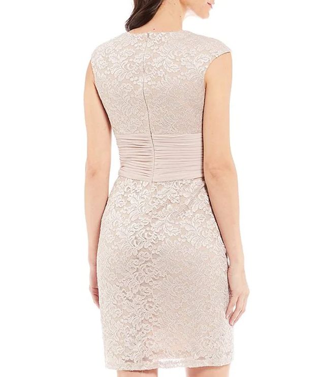 jessica howard glitter lace sheath dress