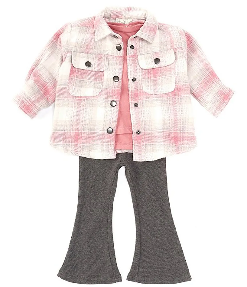 Jessica Simpson Baby Girls 12-24 Months Long Sleeve Drapey Two-Fer