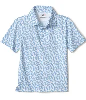 Johnston & Murphy Little / Big Boys 4-16 Pineapple Print Short Sleeve Polo Shirt