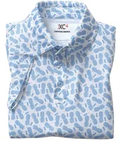 Johnston & Murphy Little / Big Boys 4-16 Pineapple Print Short Sleeve Polo Shirt
