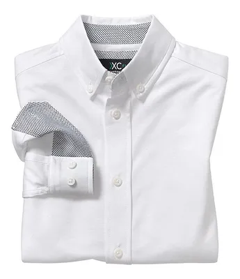 Johnston & Murphy Little/Big Boys 4-16 Long-Sleeve Solid XC Flex Button-Front Knit Shirt