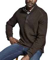 Johnston & Murphy Reversible Quarter-Snap Pullover