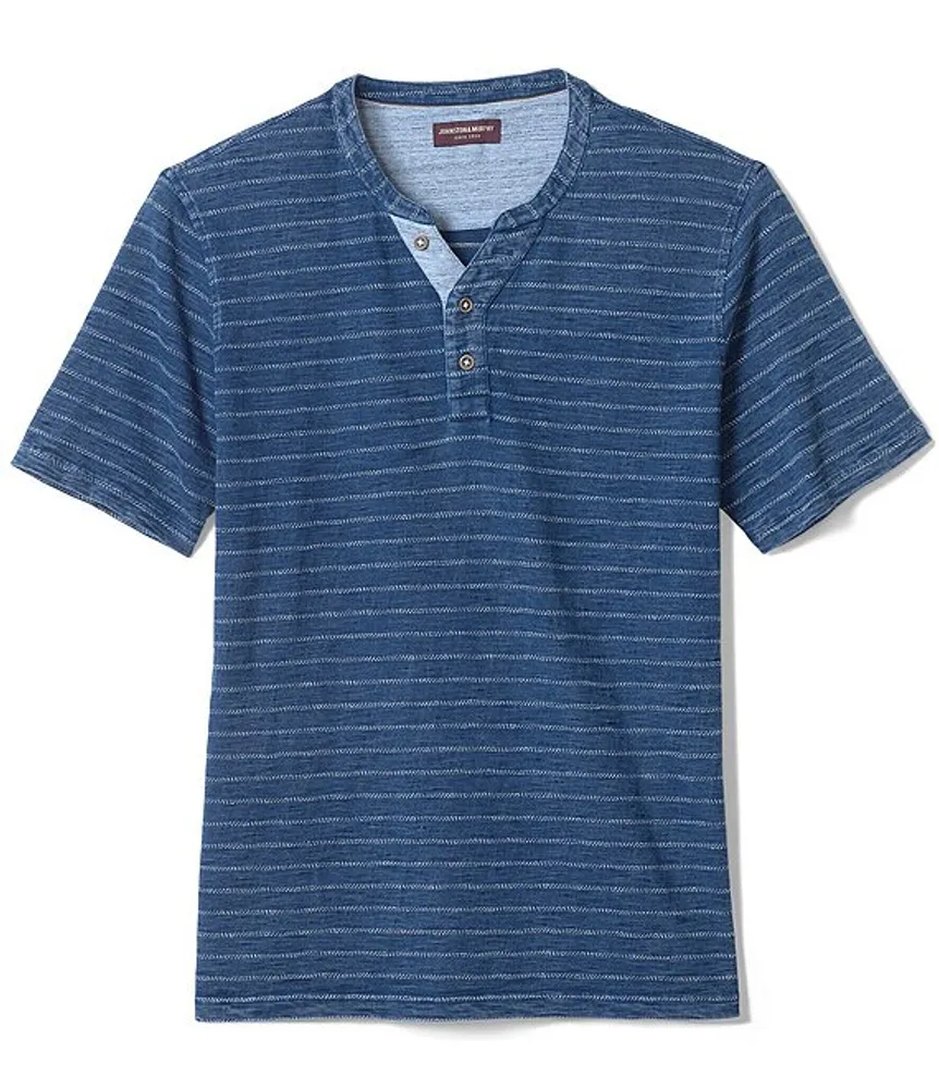 Johnston & Murphy Short Sleeve Henley T-Shirt