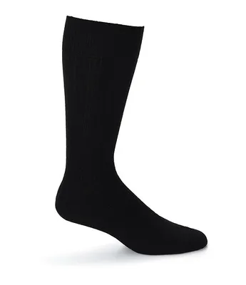 Johnston & Murphy Wool-Blend Ribbed Dress Socks