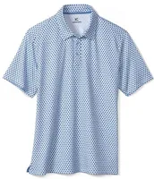 Johnston & Murphy XC4 Dotted Circle Performance Short Sleeve Polo Shirt