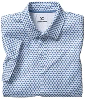 Johnston & Murphy XC4 Dotted Circle Performance Short Sleeve Polo Shirt