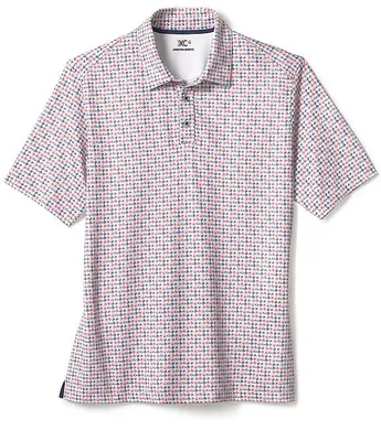 Johnston & Murphy XC4 Multi-Print Performance Short-Sleeve Polo Shirt