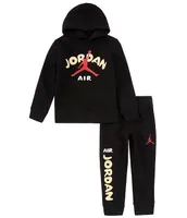 Jordan Baby Boys 2T -7 Long Sleeve Lil Champ Pullover Hoodie and Jogger Pants Set