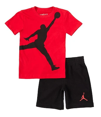 Jordan Little Boys' 2T-7 Short Sleeve Jumbo Jumpman T-Shirt & Set