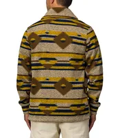 Junk Food Lowry Long Sleeve Printed Sweater Fleece Cardigan