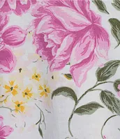 Karen Neuburger Long Sleeve Henley Floral Interlock Knit Pajama Set