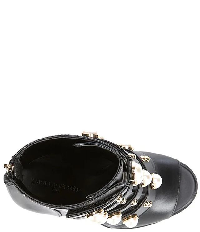 karl lagerfeld brayden embellished bootie