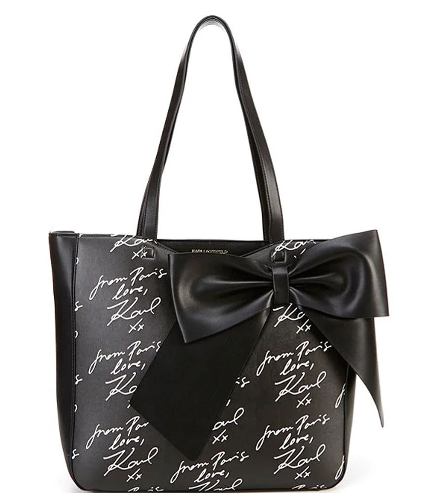Women's KARL X SMILEY REVERSIBLE CANVAS TOTE by KARL LAGERFELD