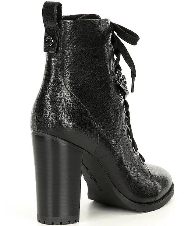 karl lagerfeld heels boots