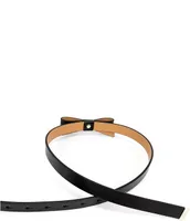 kate spade new york 0.75#double; Leather Bow Belt