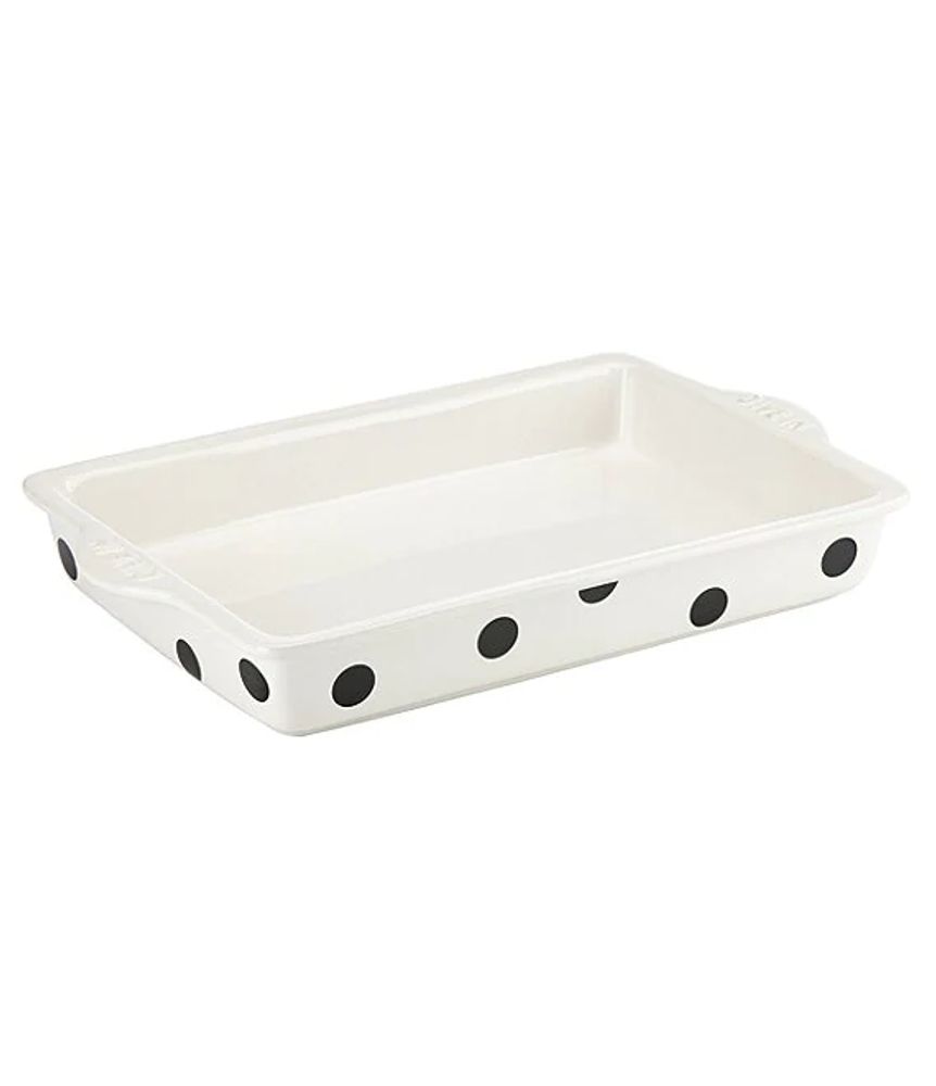 Kate spade new york All in Good Taste Dive In Dotted Rectangular Stoneware  Baker | Alexandria Mall