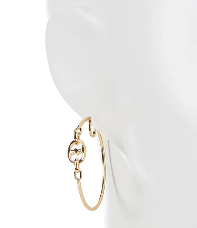 Kate spade new york Duo Link Large Hoop Earrings | Brazos Mall