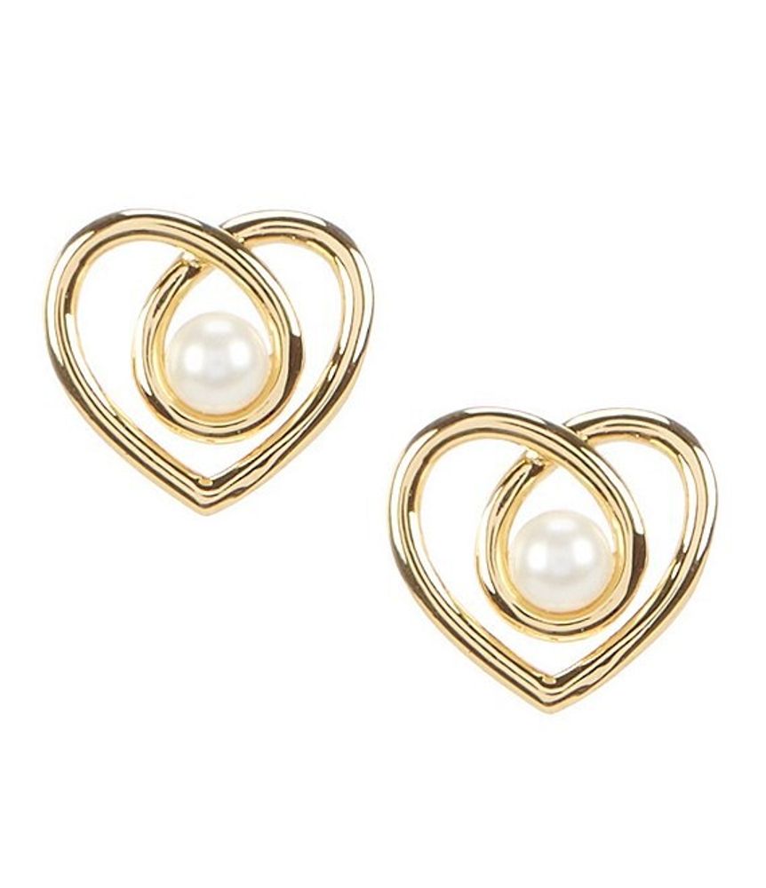 Kate spade new york Infinite Heart Stud Earrings | Alexandria Mall