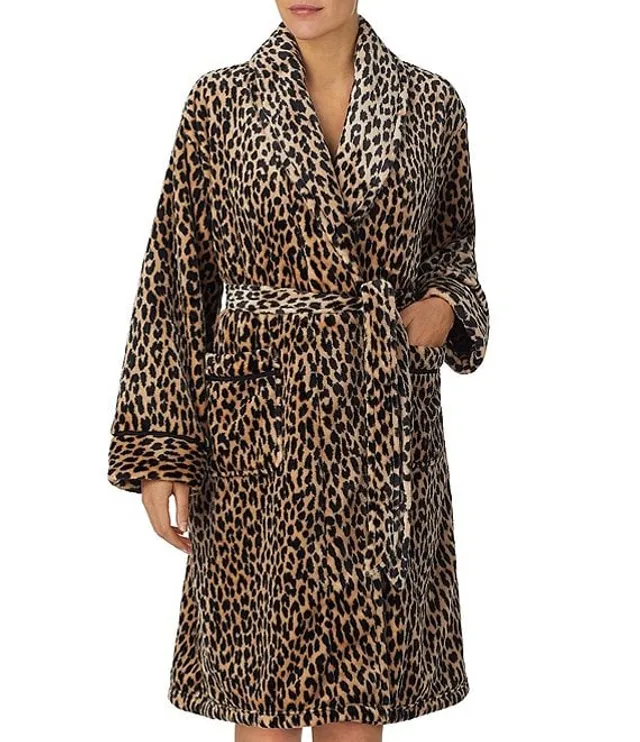 Women's Shawl Collar Chenille Robe