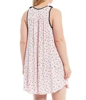 kate spade new york Plus Dot Jersey Knit Sleeveless Chemise