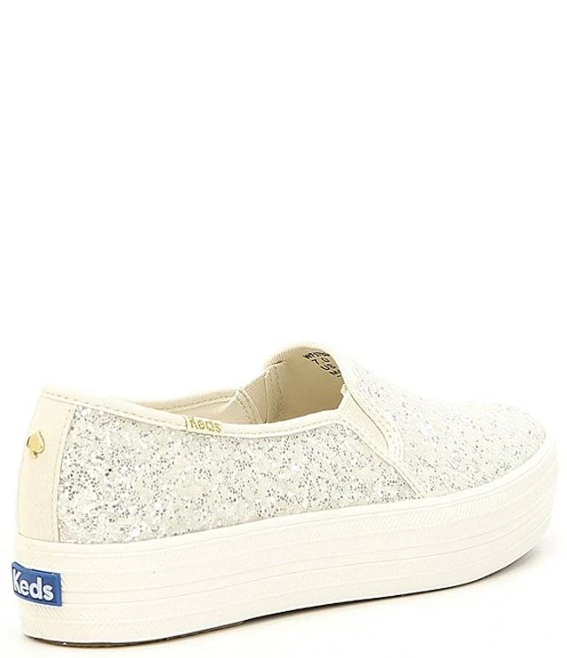 keds x kate spade new york Triple Decker Platform Glitter Sneakers