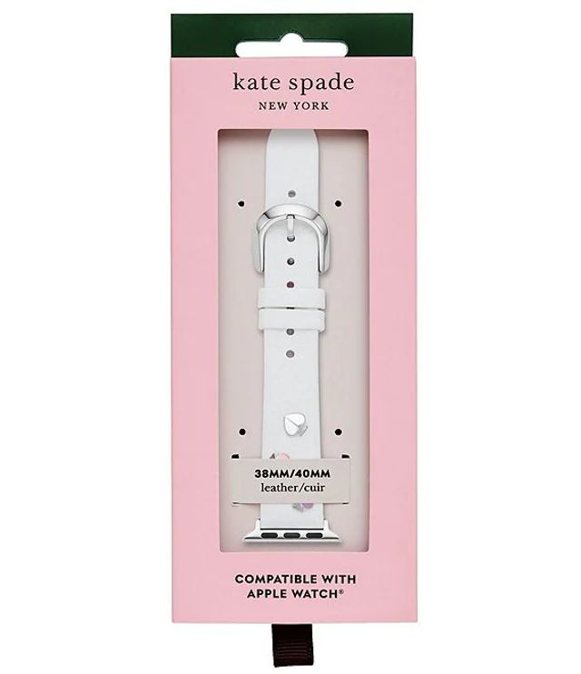 Kate spade new york White Leather Studded 38/40mm Bands for Apple Watch® |  Alexandria Mall