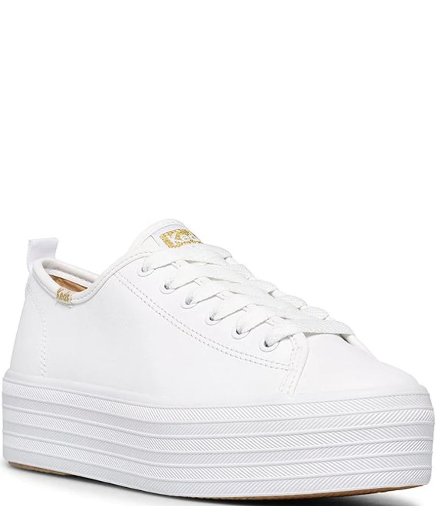 Keds Triple Up Leather Platform Sneakers | Brazos Mall