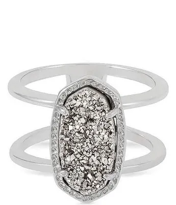 Kendra Scott Elyse Silver Double Band Ring
