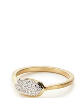 Kendra Scott Isa Pave 14k Gold Diamond Ring