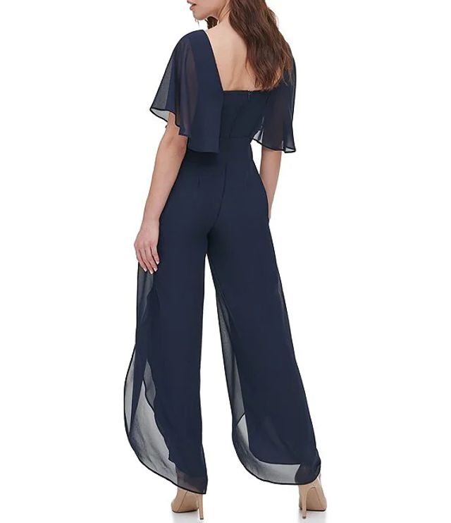 kensie chiffon jumpsuit